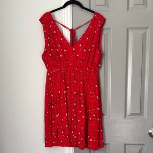 Madewell Magnolia Tie Back Sleeveless Res Floral Dress Size L